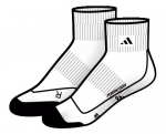 F Tennis Ankle Socks